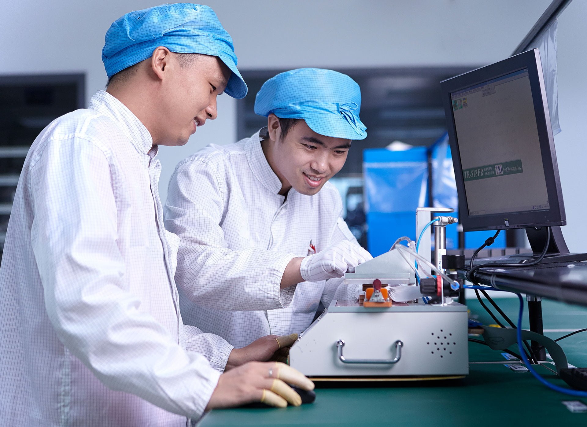 Mutltek flexible electronics, corporate photography on-location in their Zhuhai plant. Shanghai photo studio specialized in corporate photography.