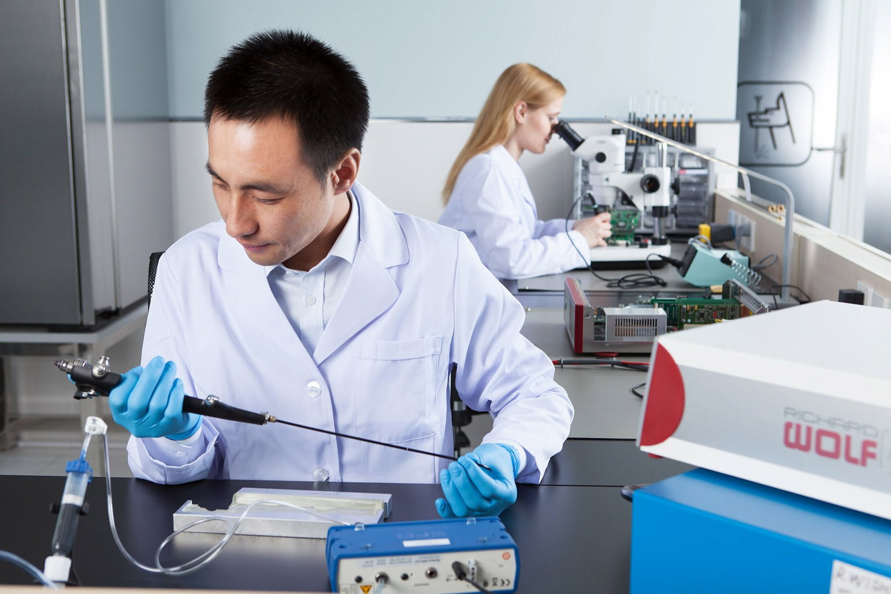 Richard Wolf medical instruments. Corporate and Industrial photography by Kore Studios, photo studio based in Shanghai, China.